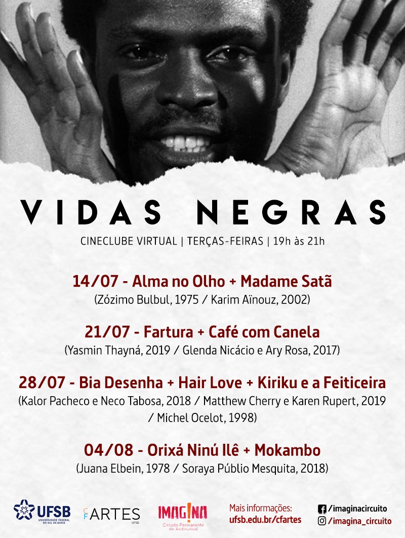 Vidas Negras flyer programacao completa