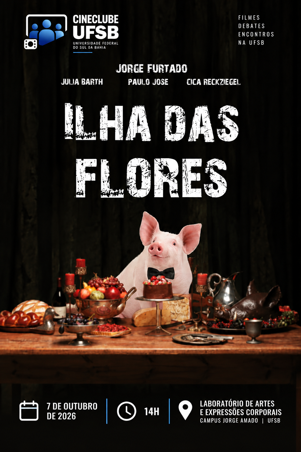 Cineclube UFSB Ilha das Flores 07 outubro