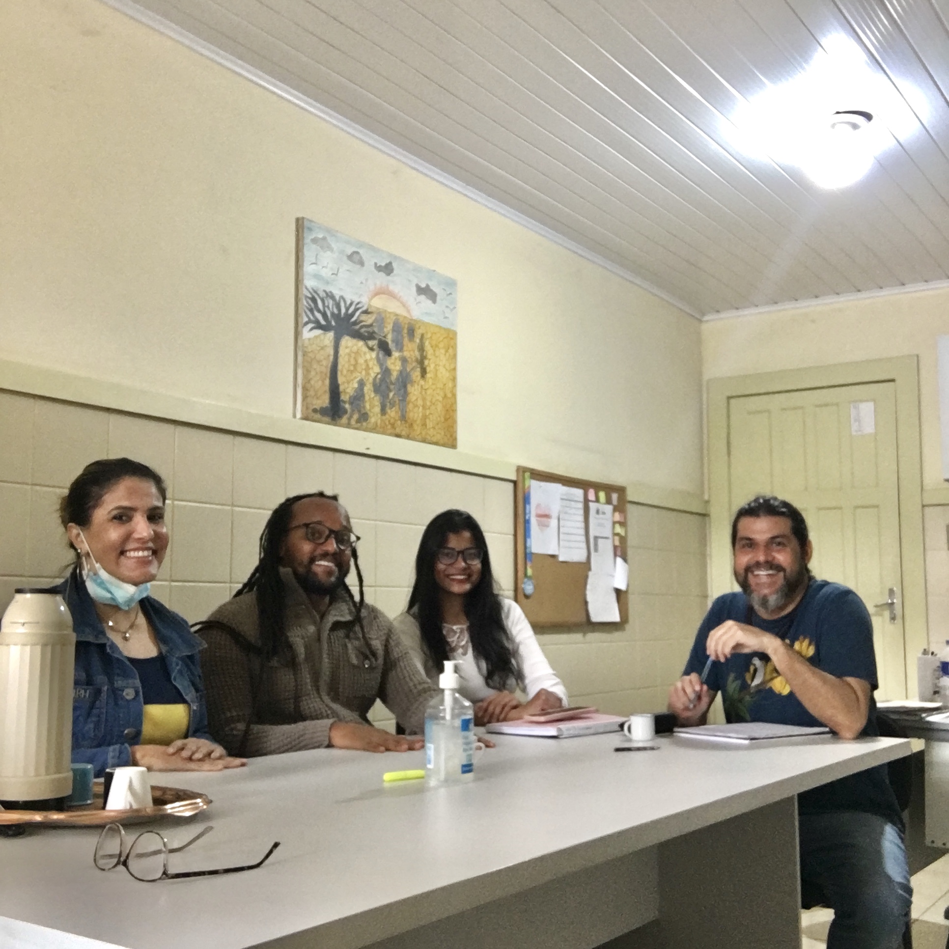 Na visita ao Colégio Professor Rômulo Galvão, a pauta incluiu parcerias em prol de ações Universidade-Escola e estágio supervisionado para licenciandos em Artes (foto acervo pessoal Prof. Fernando Leão) visita ceprog