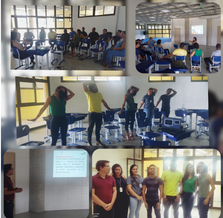 Registro da atividade realizada no campus Jorge Amado em parceria com o Cerest/Itabuna