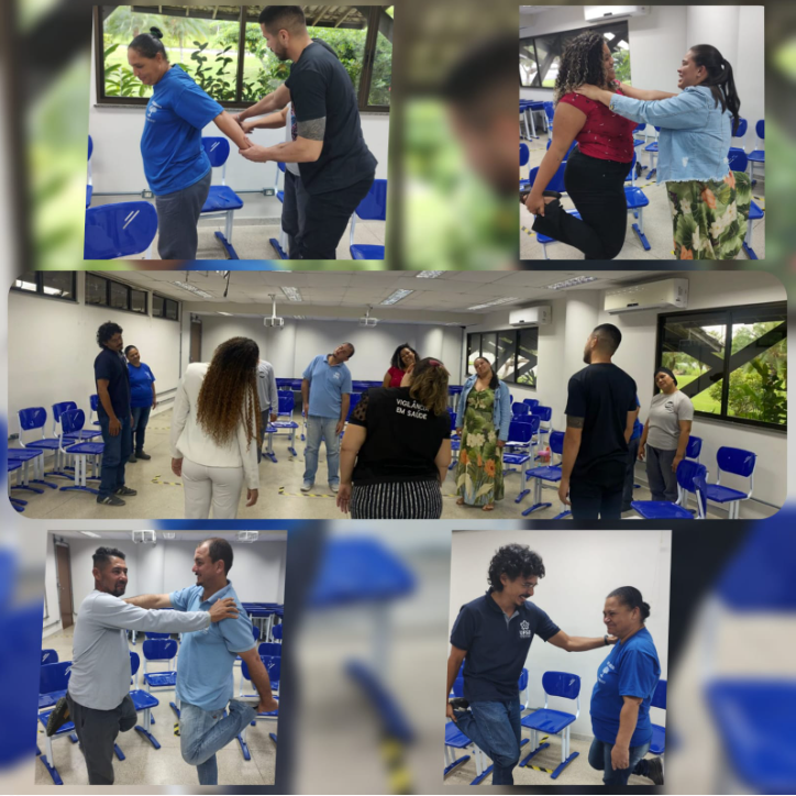 Registro da atividade realizada no campus Sosígenes Costa (CSC) em parceria com o SESMT de Porto Seguro
